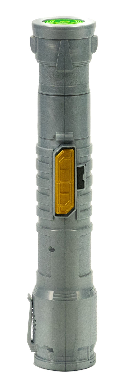 Grönt ljussabel med ljud- och ljuseffekter