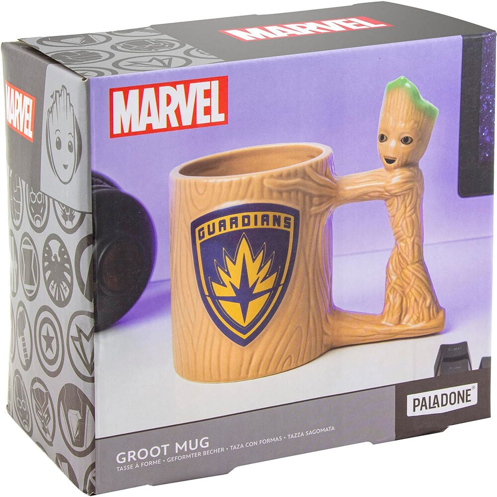 Groot 3D-mugg, 300 ml kapacitet, Marvel Guardians of the Galaxy