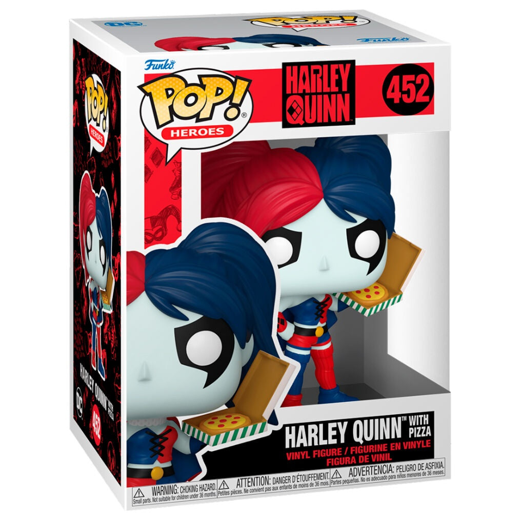 Harley Quinn popfigur med pizza, DC Comics Collectible