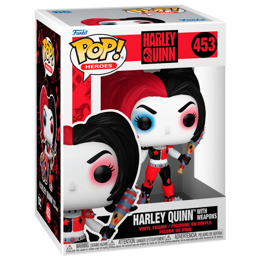 Harley Quinn popfigur med vapen, DC Comics Collectible