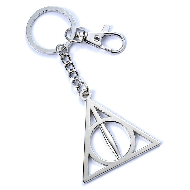 Harry Potter Deathly Hallows nyckelring, metalldesign, presentföremål
