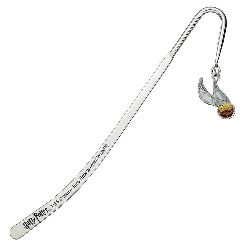 Harry Potter Golden Snitch bokmärke, metalldesign, presentidé