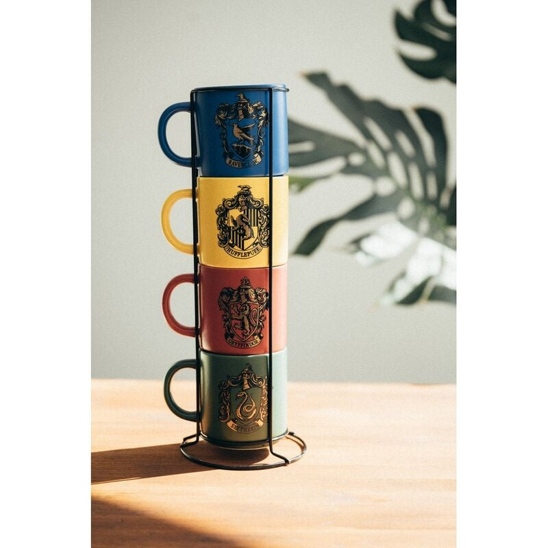 Harry Potter set med 4 muggar, 300 ml kapacitet, keramik