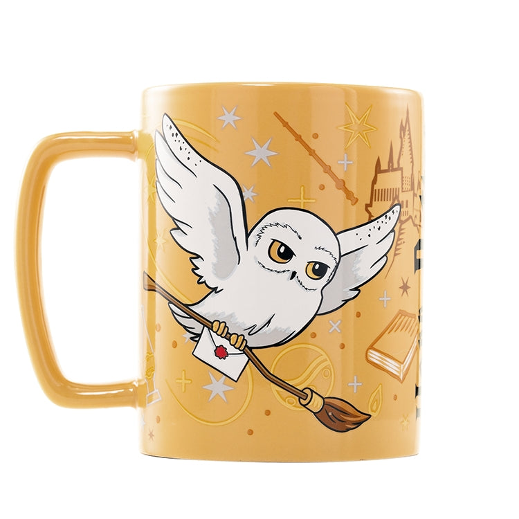 Hedwig Mugg 440ml med Teddy Bear Cover för Harry Potter Fans
