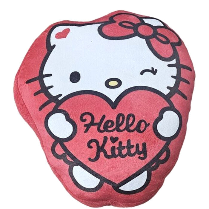 Hello Kitty 3D-kudde, mjuk plysch, prydnadskudde