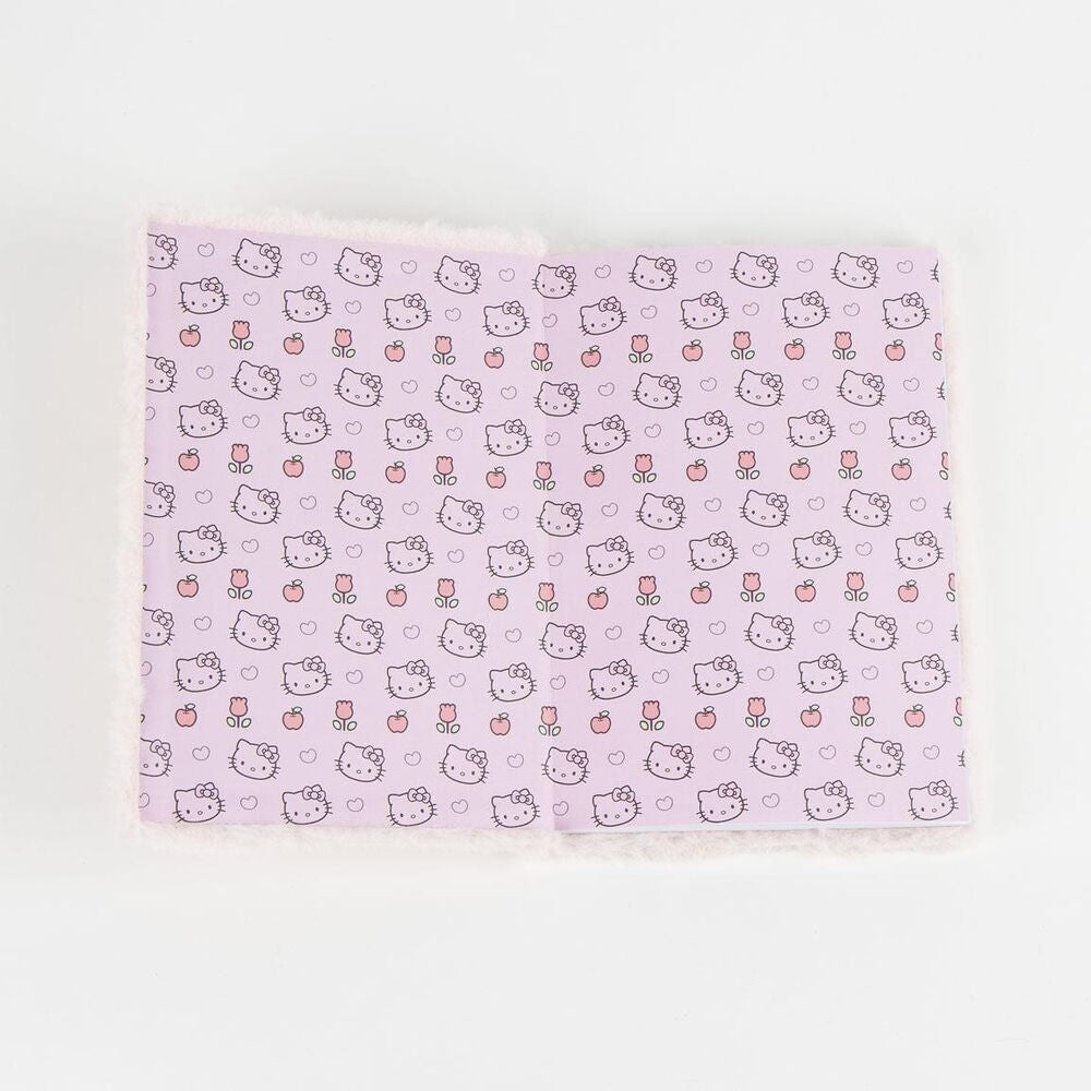 Hello Kitty Plush Notebook med mjuk pärm och 80 sidor