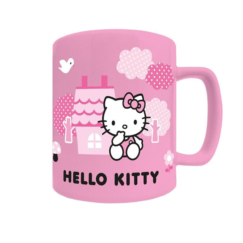Hello Kitty-mugg med teddybjörnsöverdrag, 440 ml kapacitet