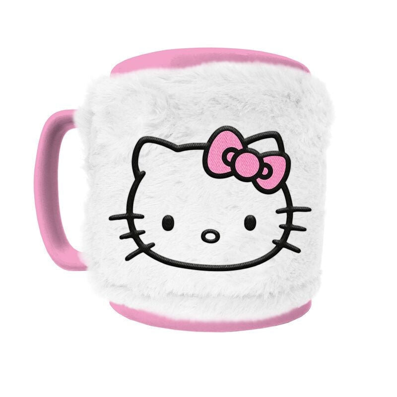 Hello Kitty-mugg med teddybjörnsöverdrag, 440 ml kapacitet