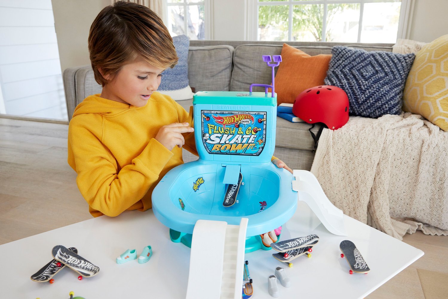 Hot Wheels Skate Flush&Go lekesett