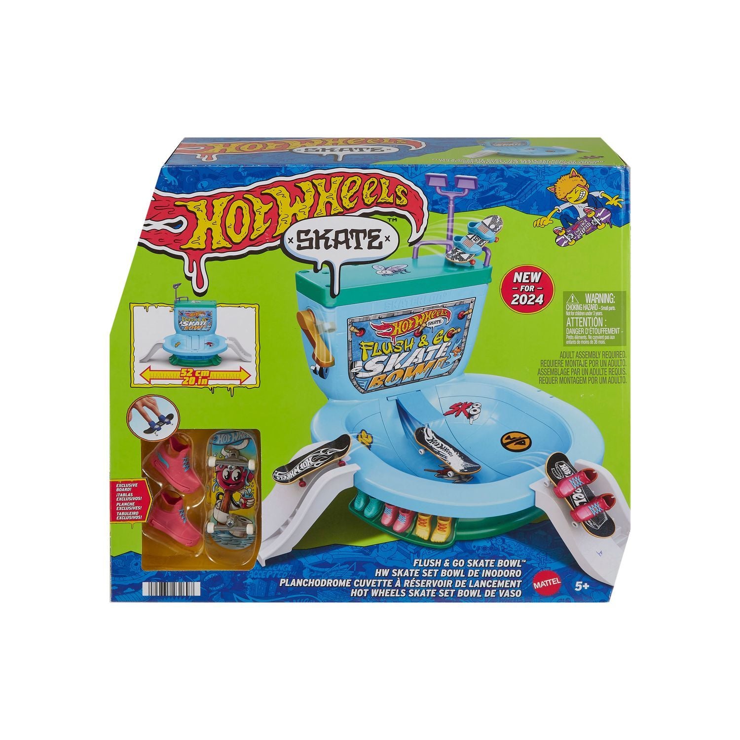 Hot Wheels Skate Flush&Go lekesett