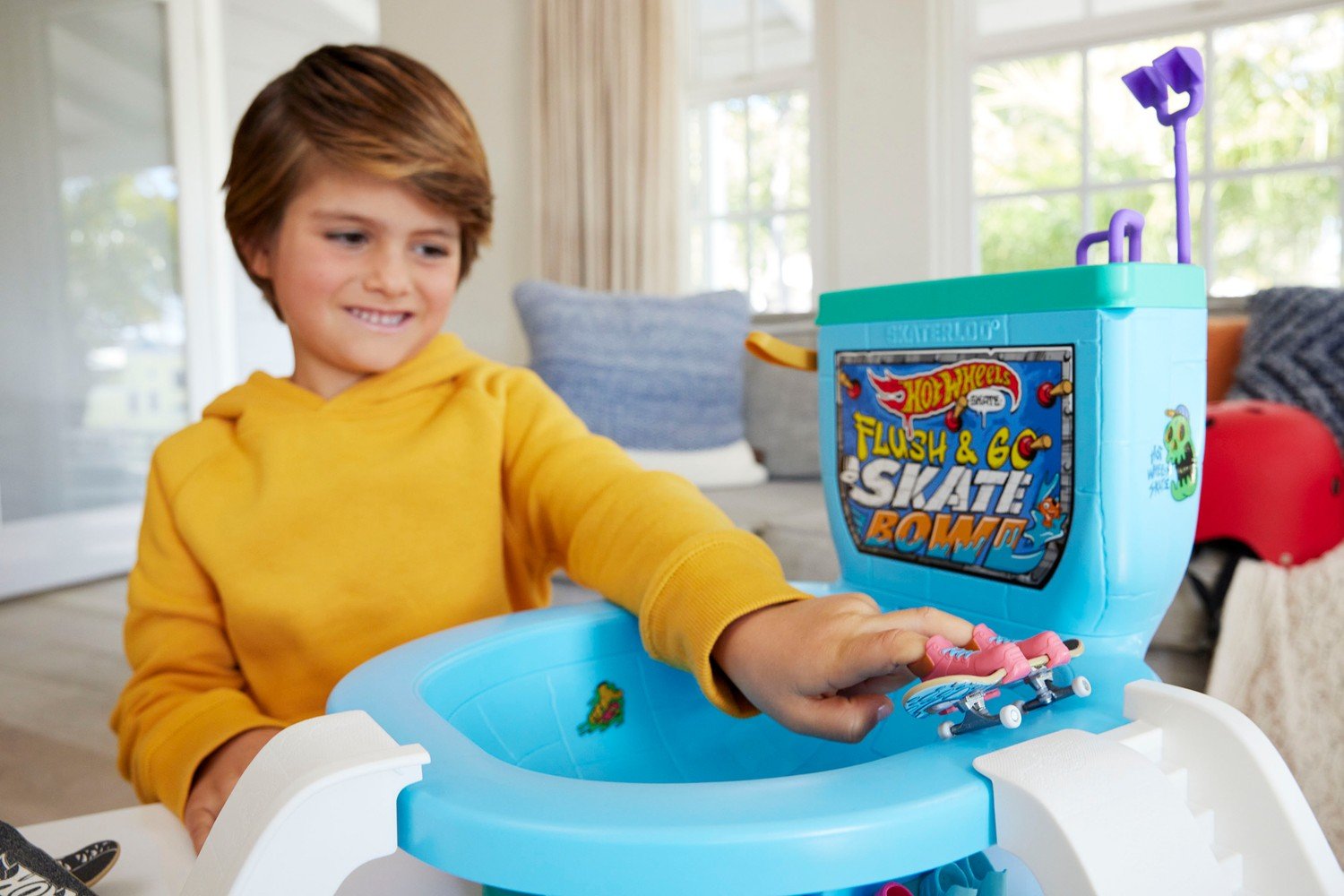 Hot Wheels Skate Flush&Go lekesett