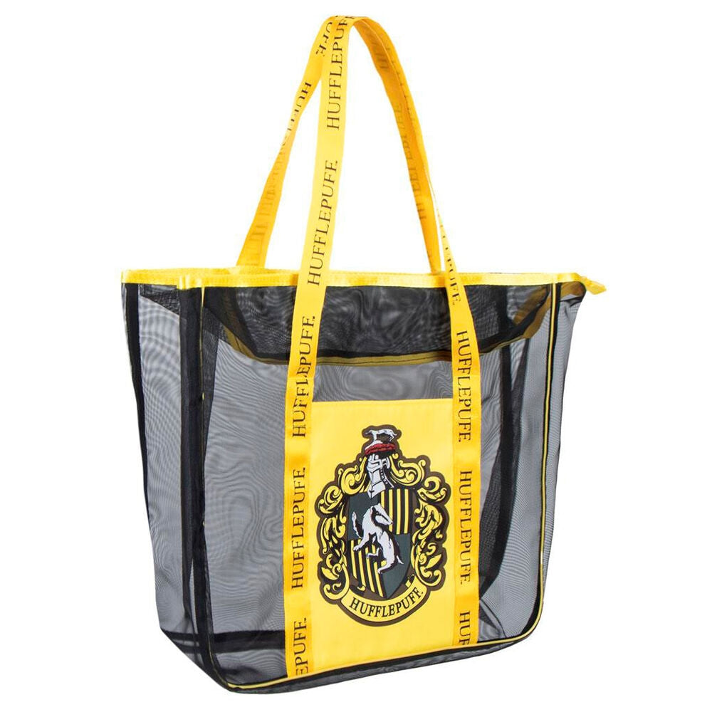 Hufflepuff strandväska, slitstarkt material, stor kapacitet
