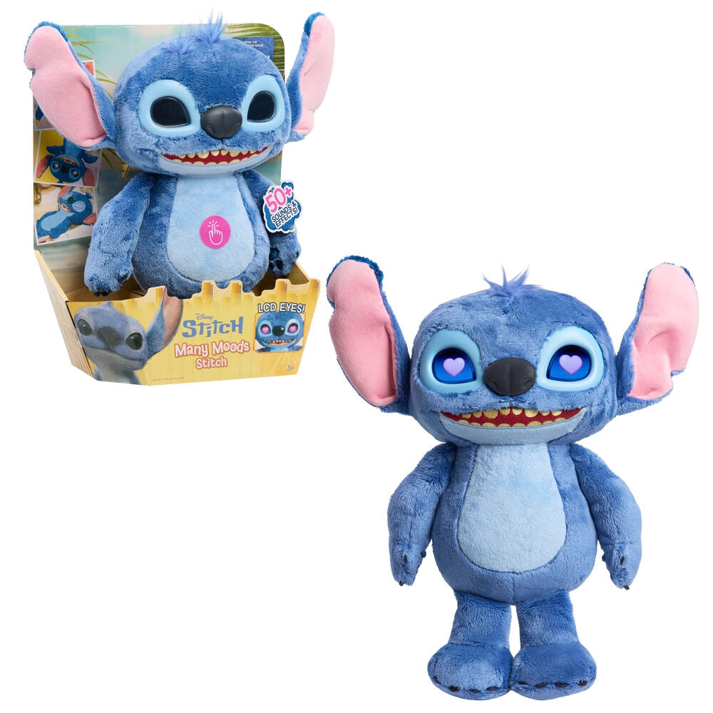 Interaktiv plyschleksak, 30 cm Disney Stitch Design