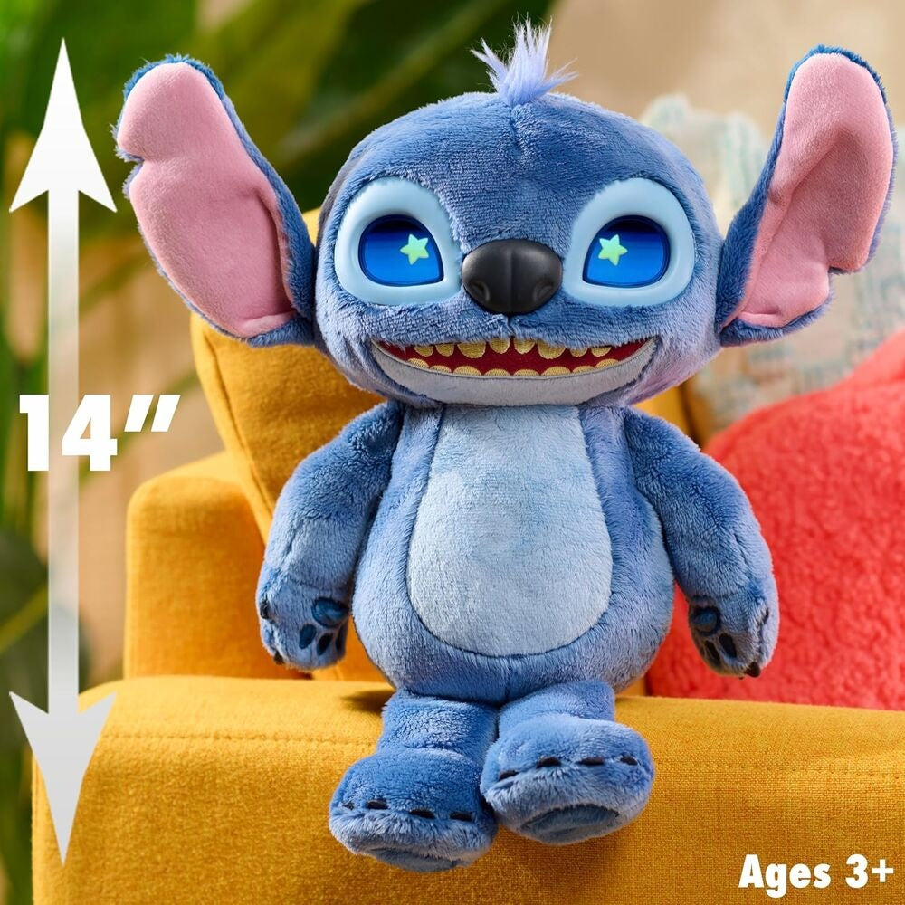 Interaktiv plyschleksak, 30 cm Disney Stitch Design