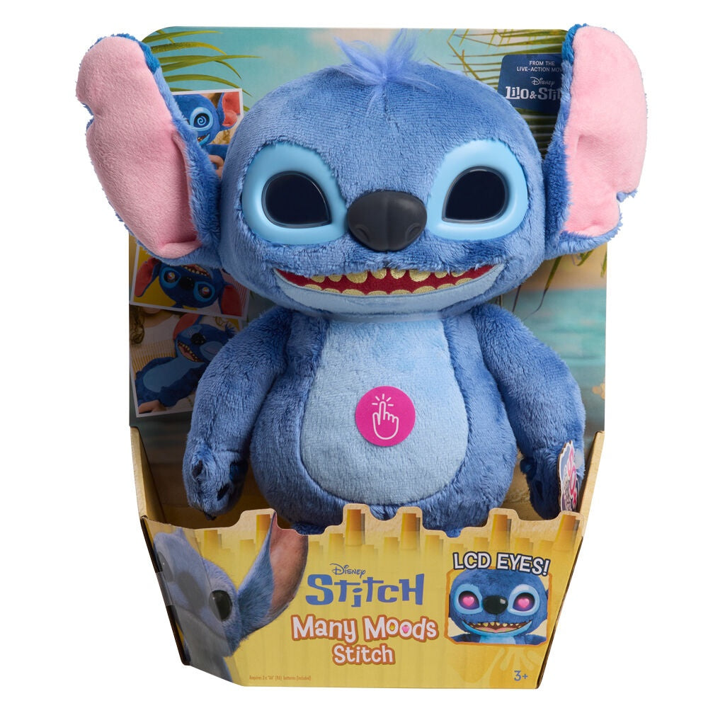 Interaktiv plyschleksak, 30 cm Disney Stitch Design