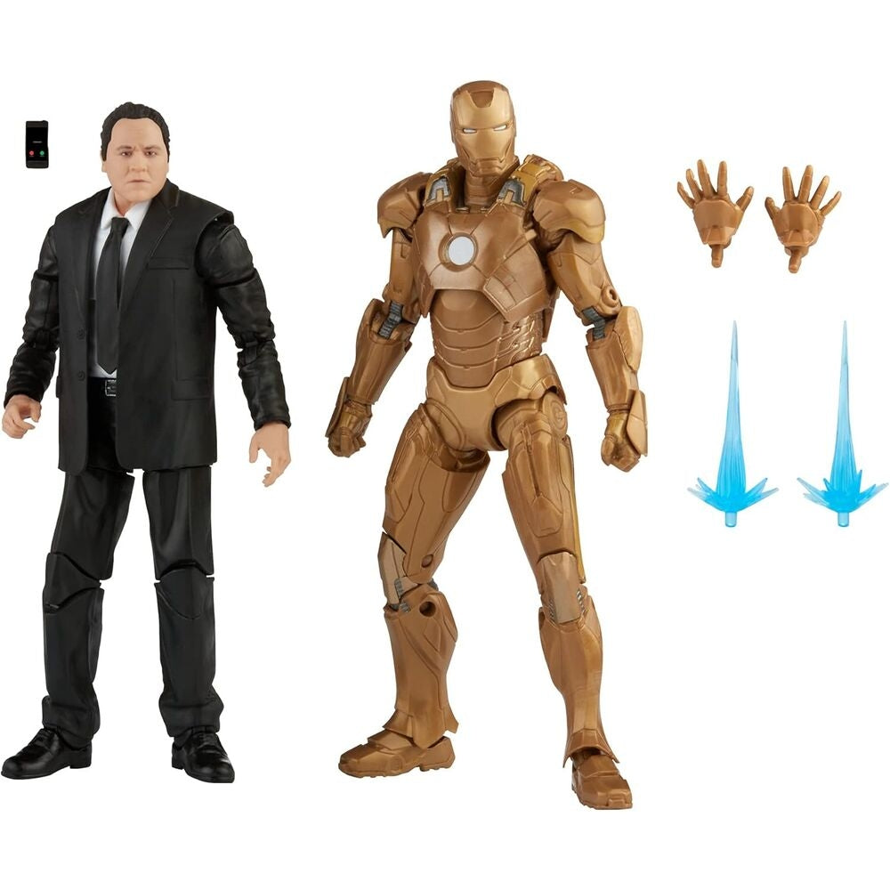 Iron Man 3 Happy Hogan & Mark XXI Actionfigurer, 15 cm