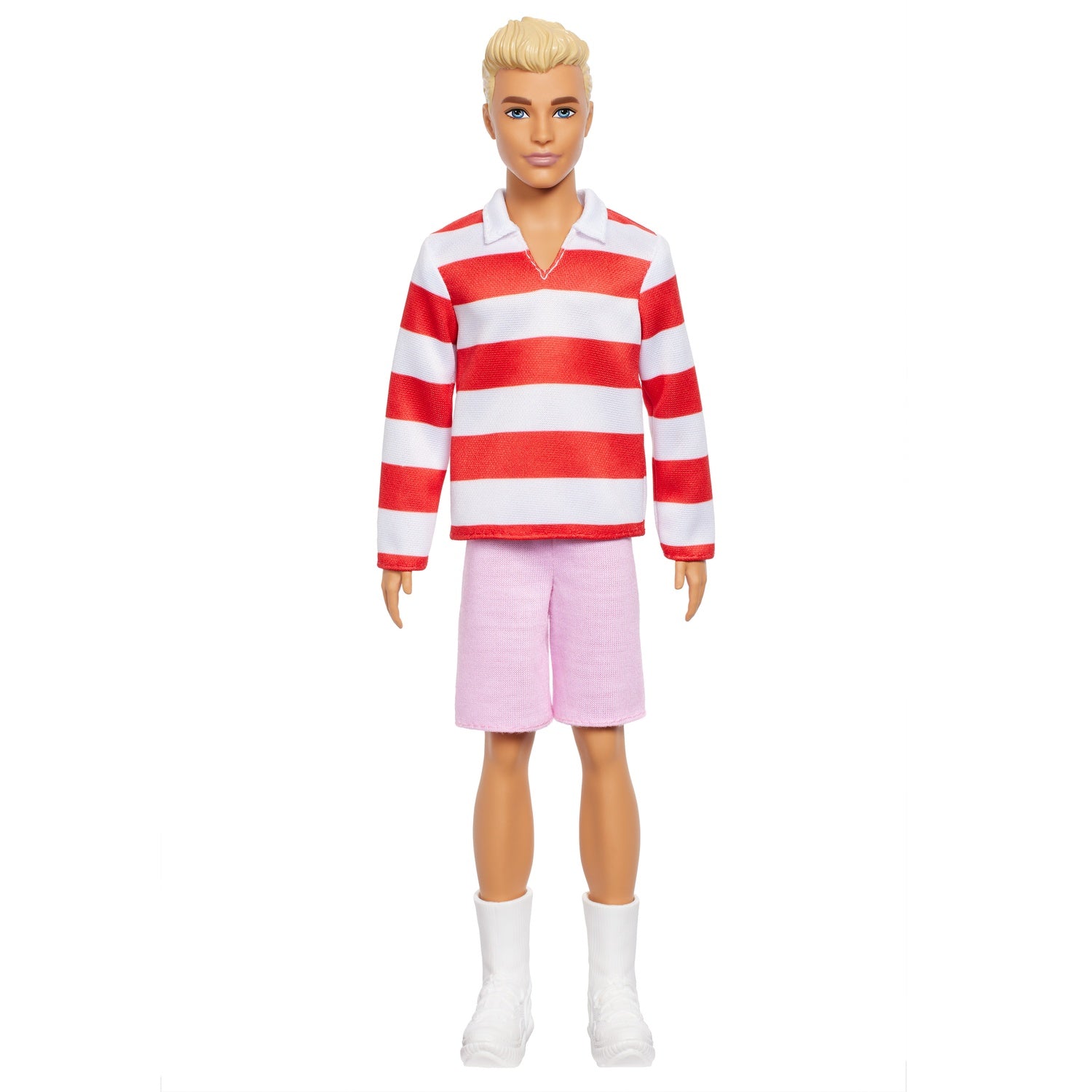 Ken Fashionista-docka, röd- och vitrandig outfit