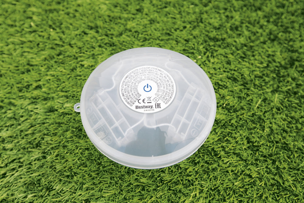 LED poollampa, batteridriven, utomhusbelysning