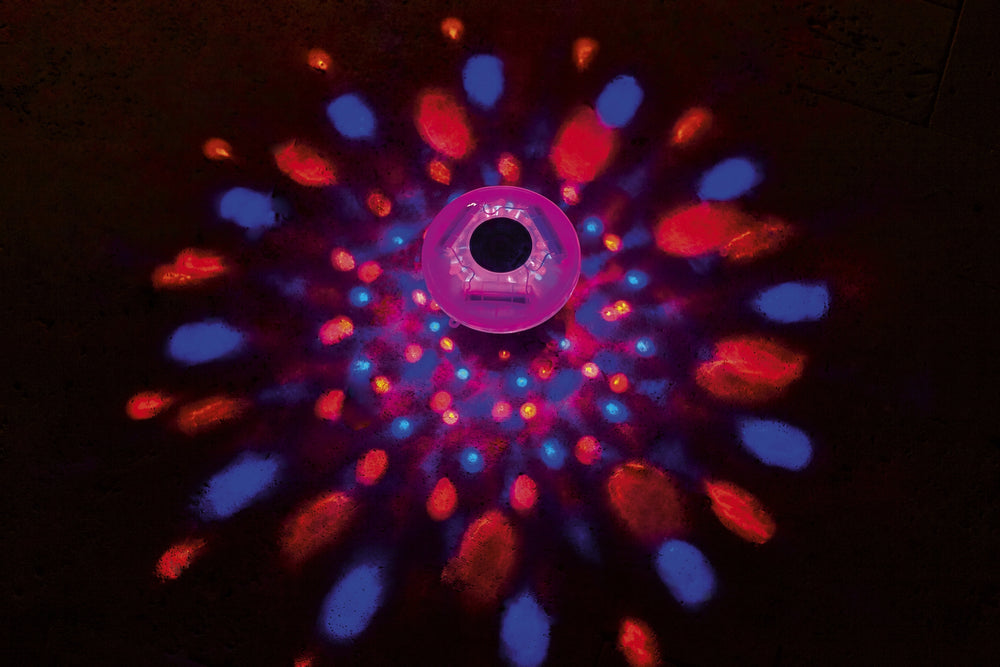 LED poollampa, batteridriven, utomhusbelysning