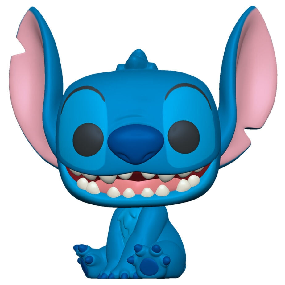 Leende Sittande Stitch Figur från Lilo och Stitch, samlarobjekt