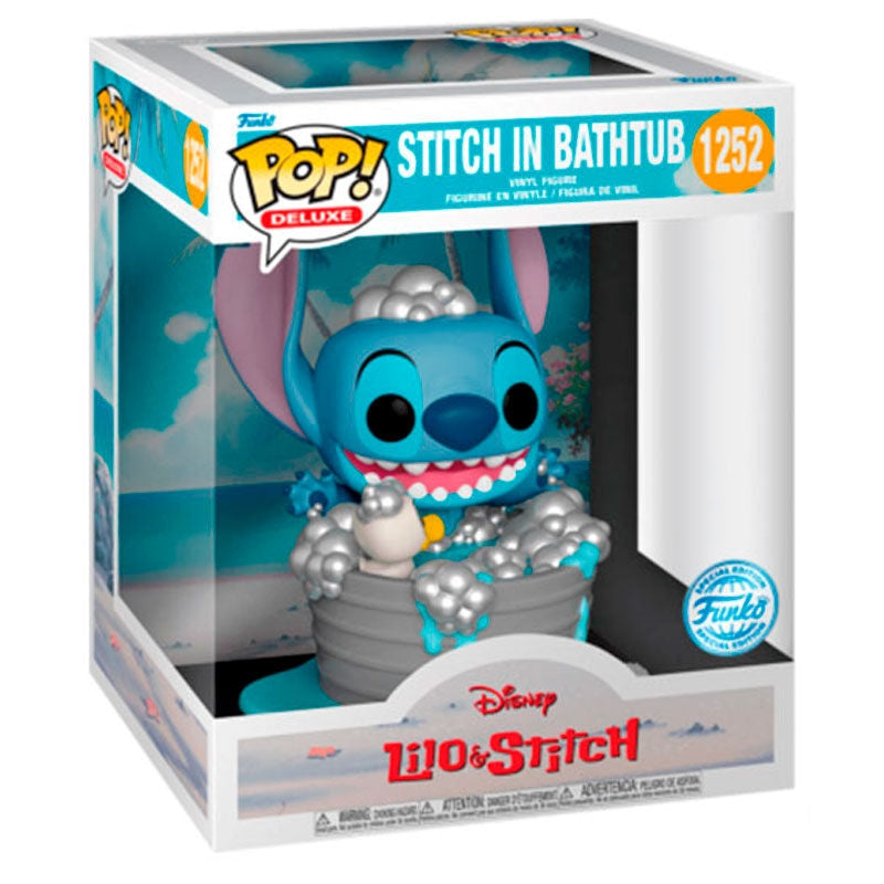 Lilo & Stitch Pop Figur - Samlarobjekt med söm i badkar