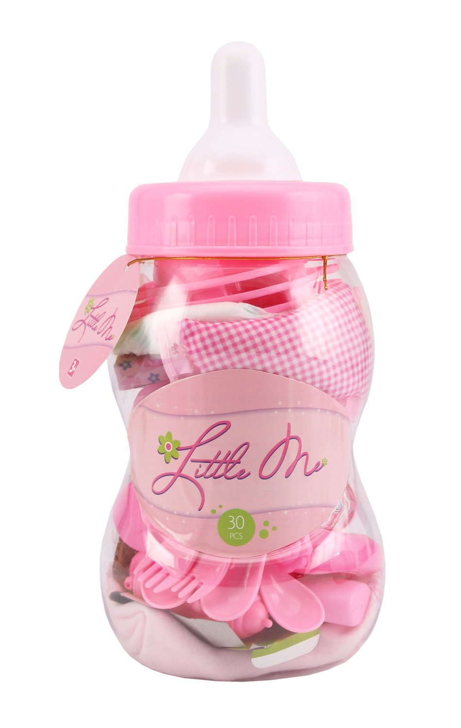 Little Me-tilbehør i gigantisk tåteflaske