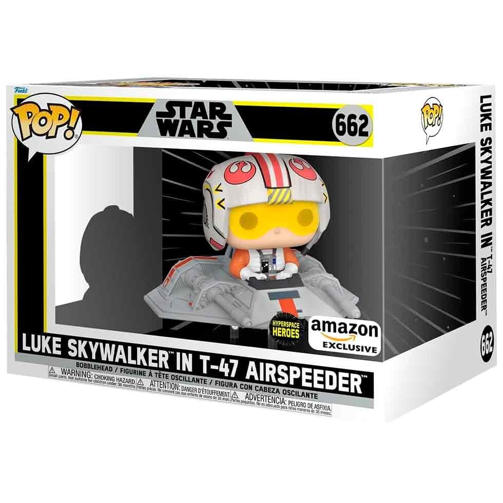 Luke Skywalker T-47 Airspeeder Figur - Exklusivt samlarobjekt