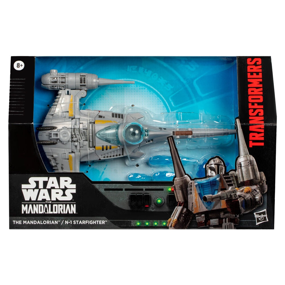Mandalorian N-1 Starfighter-figur, 19 cm samlarleksak