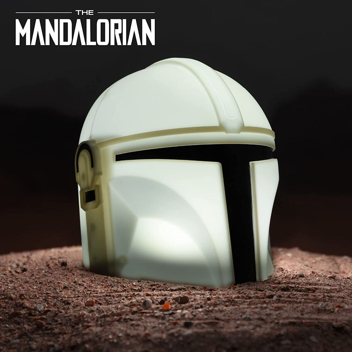 Mandalorian lampa med justerbar ljusstyrka och unik design