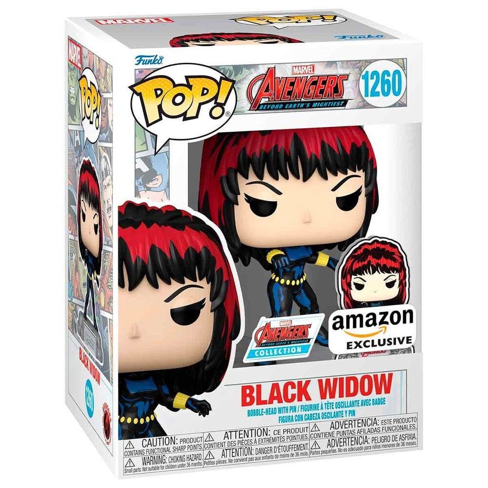 Marvel Avengers 60-årsjubileum Black Widow-figur med nål