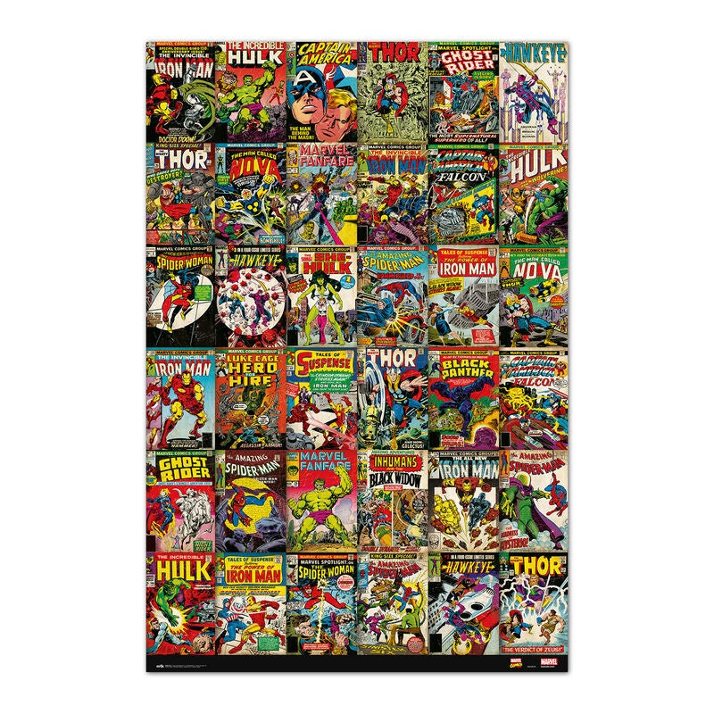 Marvel Comics Väggkonstaffisch, 24x36 tum, levande färger