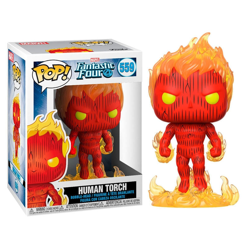 Marvel Fantastic Four Human Torch Action Figur, 6-tums