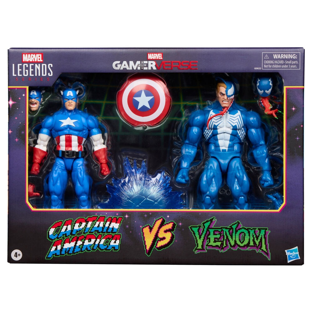 Marvel Legends Gameverse Captain America & Venom 15 cm figurpaket