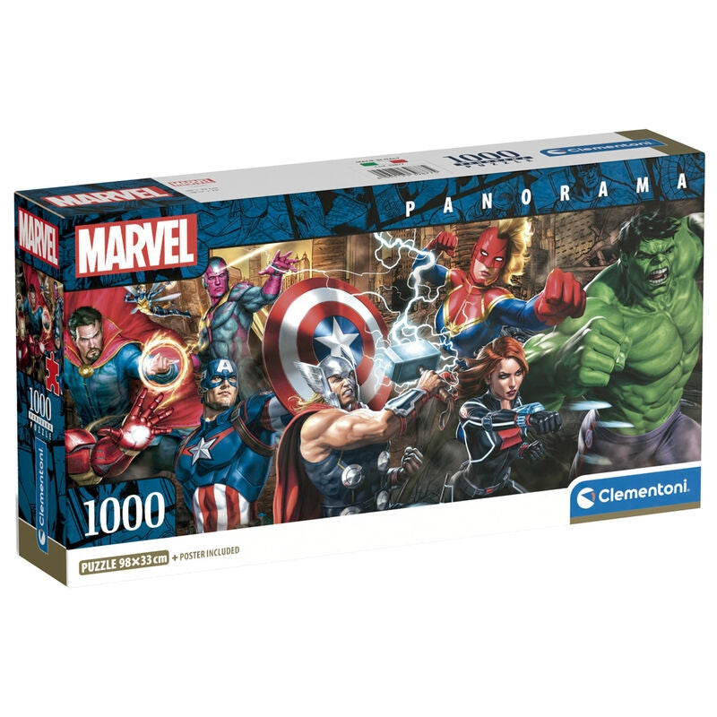 Marvel Panorama Pussel 1000 bitar – fantastiskt konstverk, fantastisk gåva