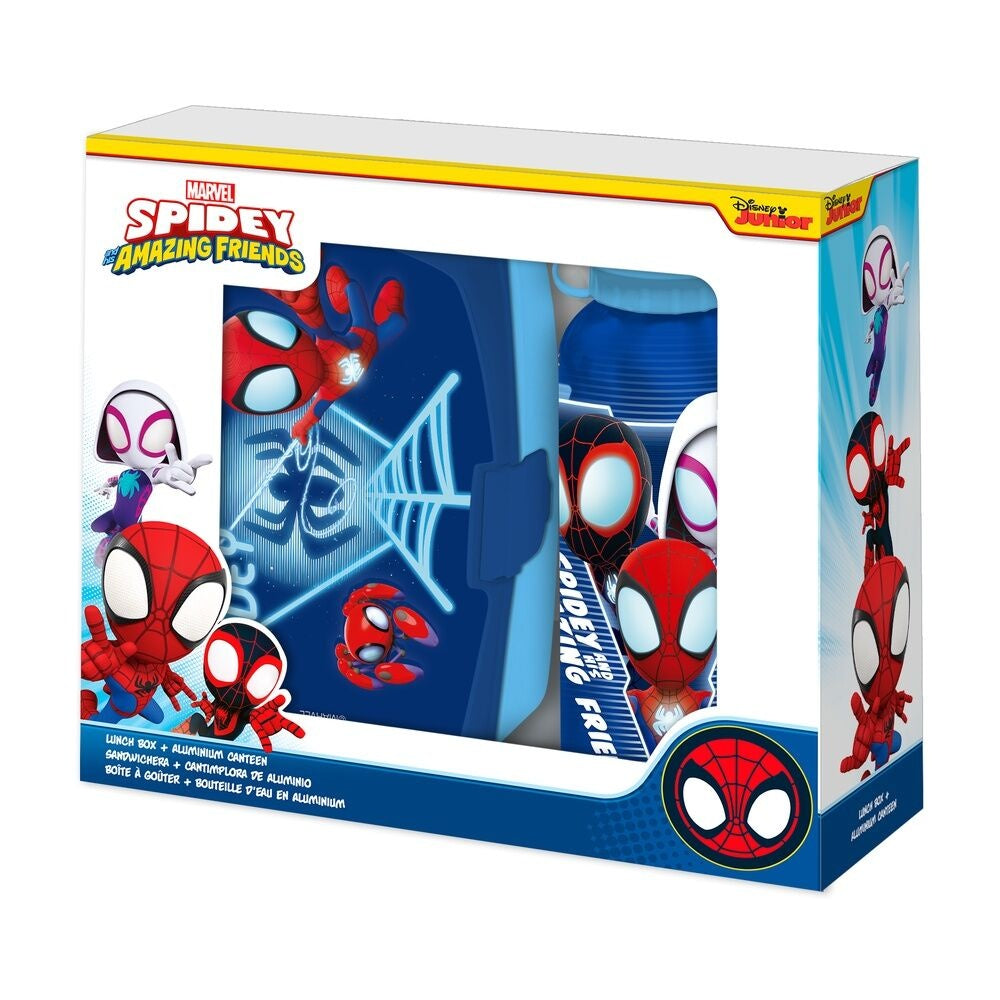Marvel Spidey aluminium flaska och lunch box set
