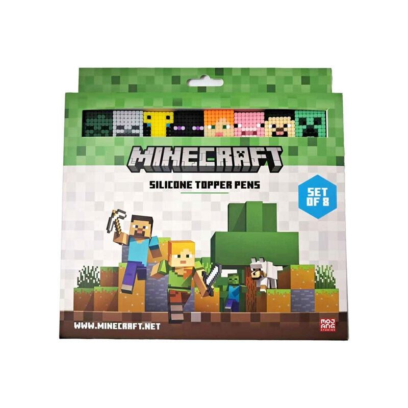 Minecraft Fine Point Pens Set om 8