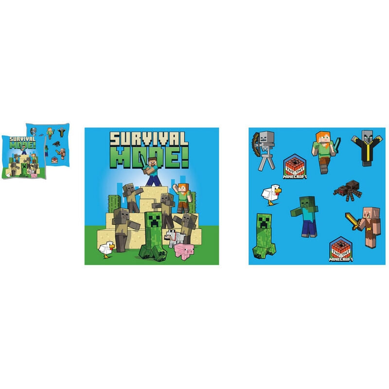 Minecraft slängkudde, mjuk plyschkudde för speldekor