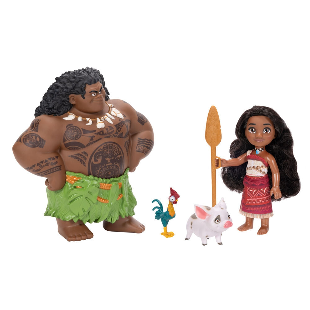 Moana Doll Set med Maui, 15 cm Blister Pack