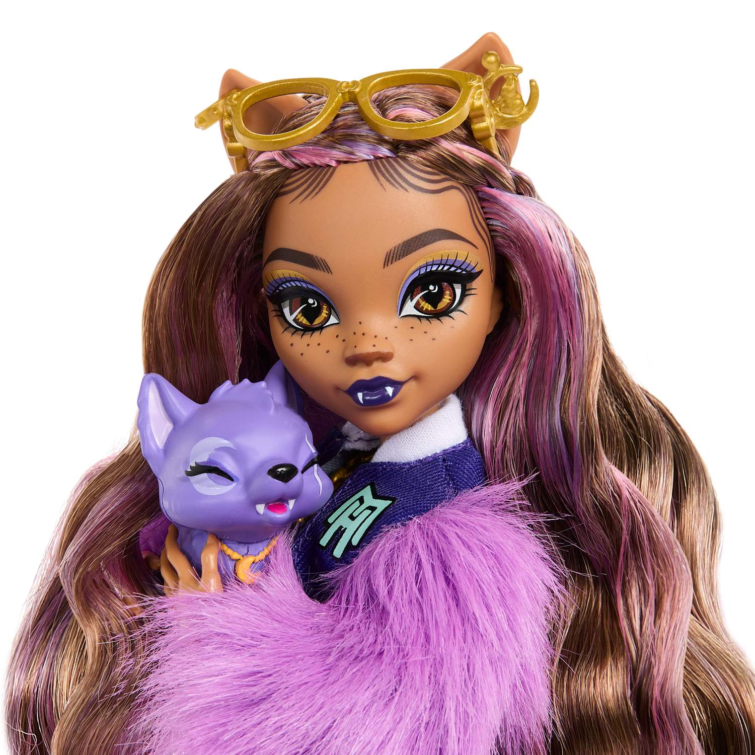 Monster High Clawdeen-docka med husdjur och tillbehör