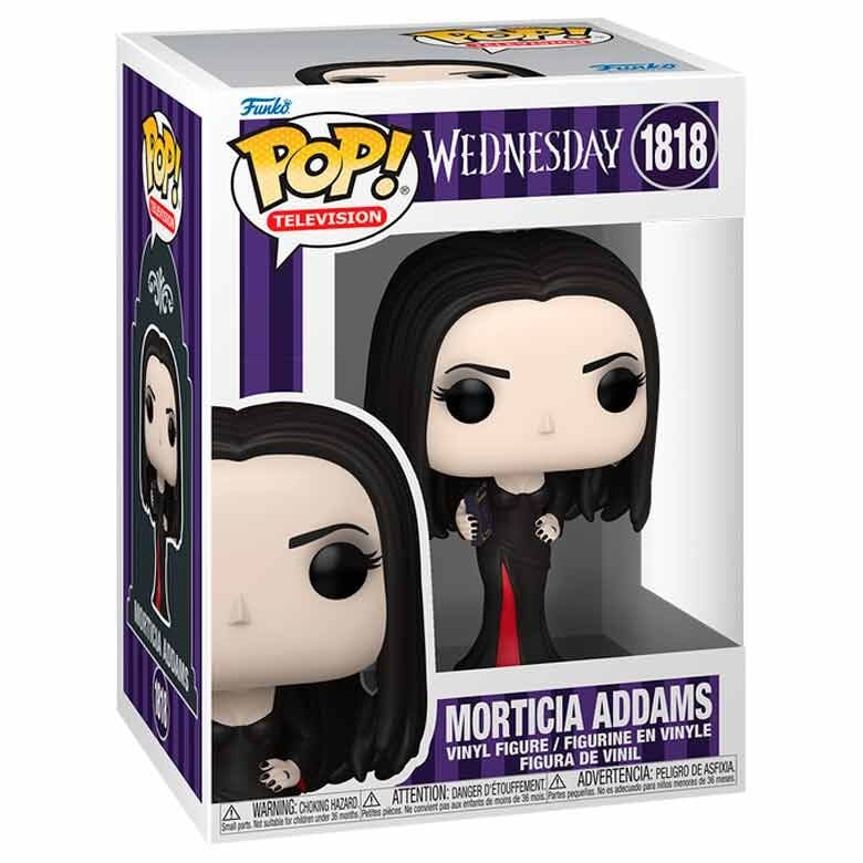 Morticia Addams POP-figur – samlarbar vinyldocka, 4-tums