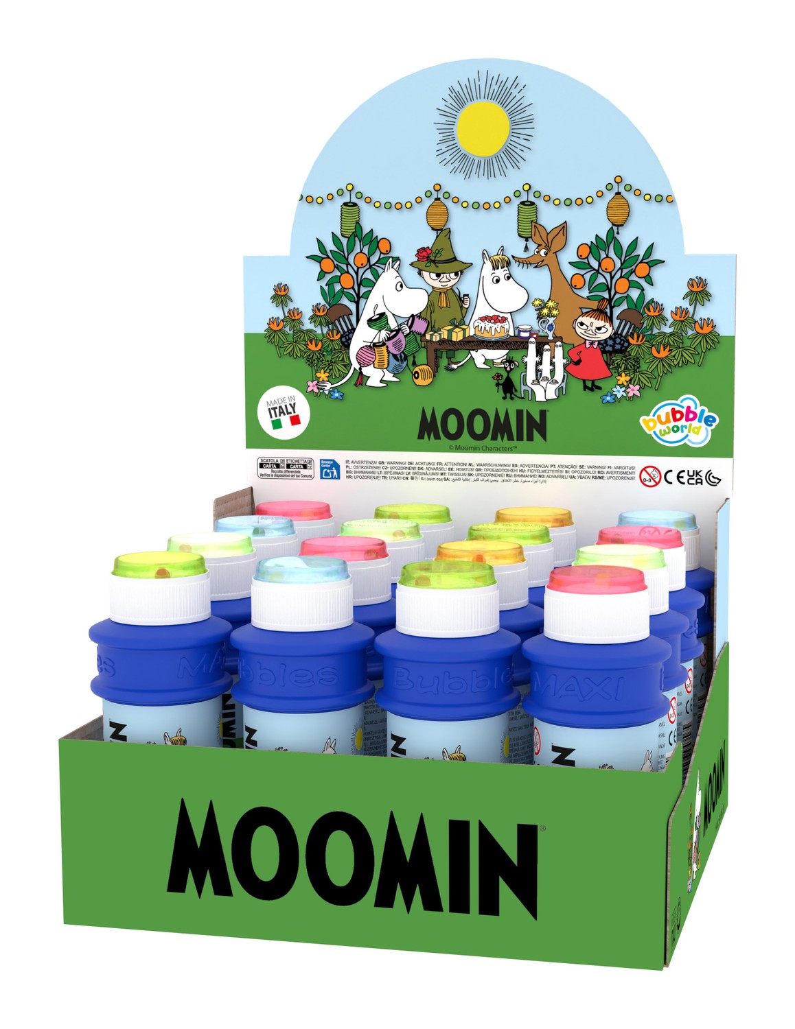 Mumin Bubbelvätska, 175ml, Rolig sommaraktivitet