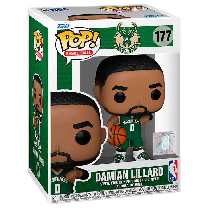 NBA Milwaukee Bucks Damian Lillard Popfigur, 6-tums samlarobjekt