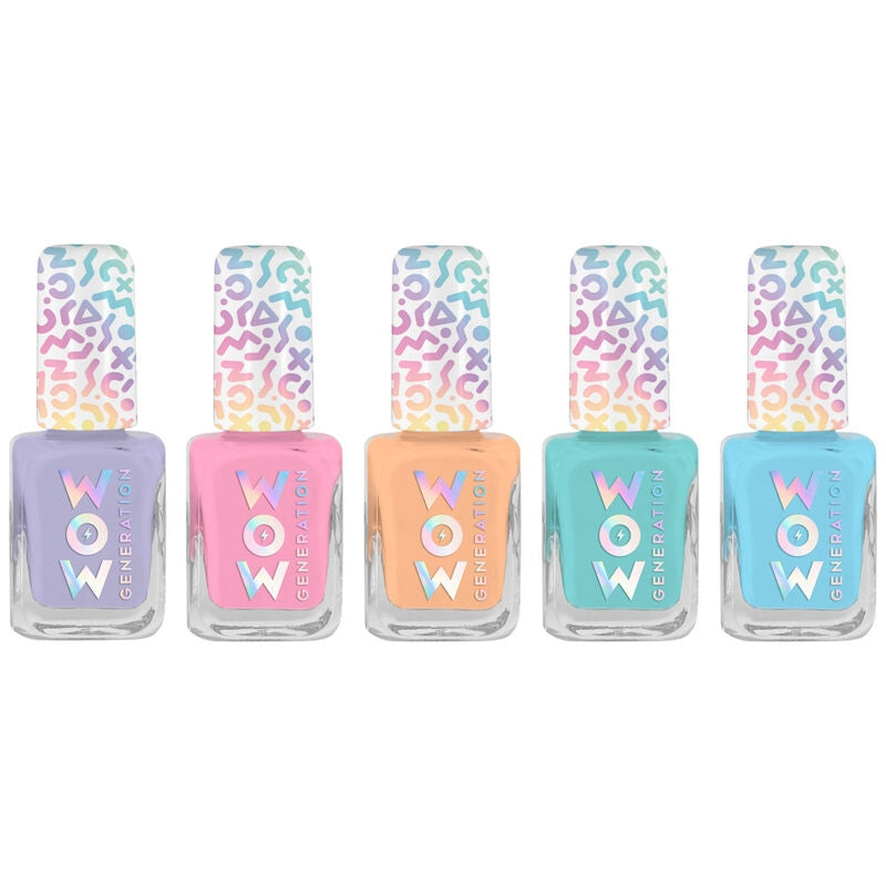 Nagellackset, 5 flaskor, långvarig formel