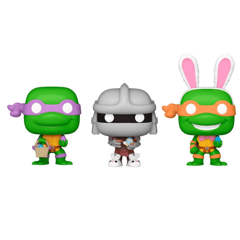 Ninja Turtles Carrot Pocket POP Figurer - Donatello, Shredder, Michelangelo