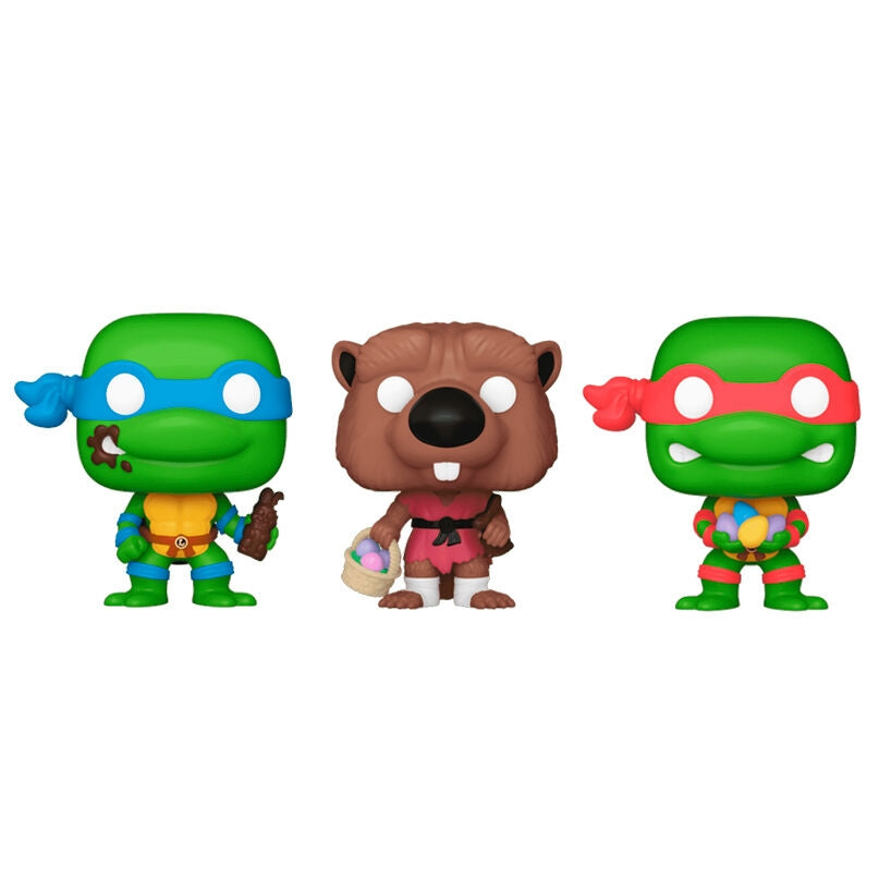 Ninja Turtles Pocket POP Figurer Set: Splinter, Leonardo, Raphael
