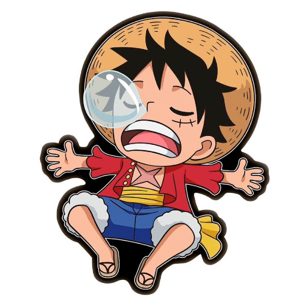 One Piece 3D-kudde - Monkey D. Luffy Design, mjukt material