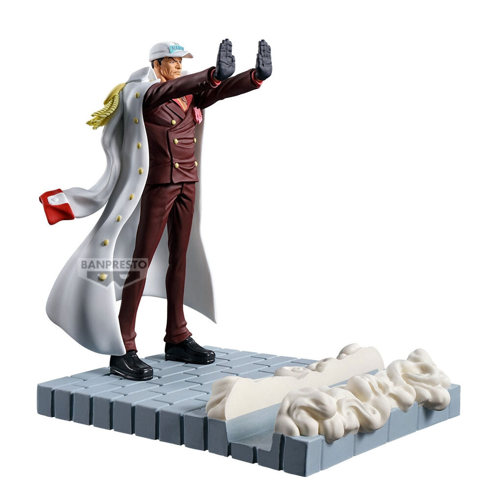 One Piece Akainu Sakazuki-figur, 12 cm samlarleksak