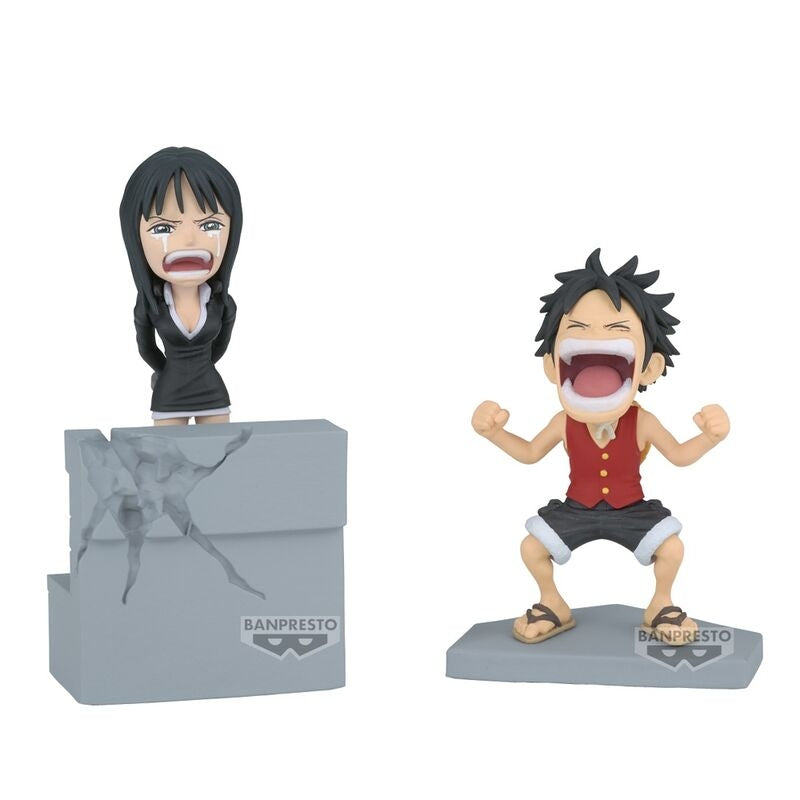 One Piece Collectible Figures Set - Luffy & Nico Robin, 10 cm