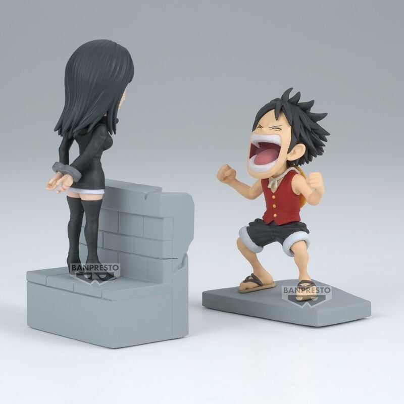 One Piece Collectible Figures Set - Luffy & Nico Robin, 10 cm