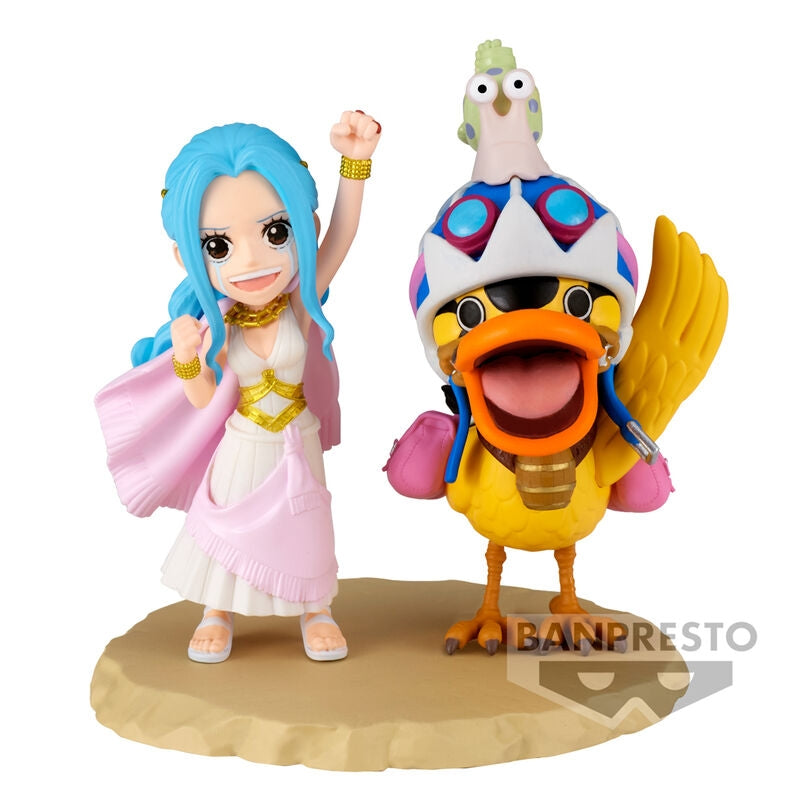 One Piece Collectible Nefeltari Vivi & Karoo Figur, 7 cm